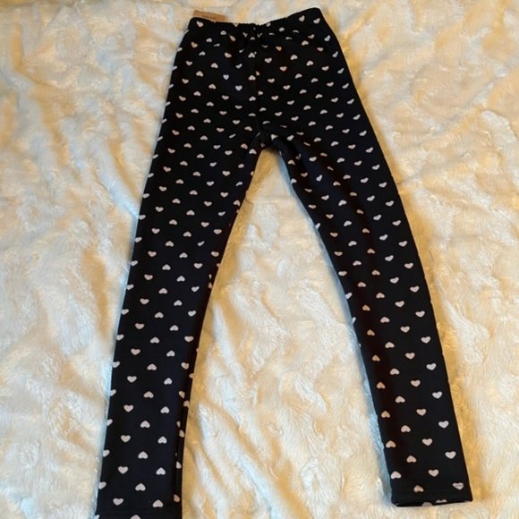 2/$40 Just Cozy Black Leggings with Hearts Ladies Size XS/S NWT - Picture 2 of 11